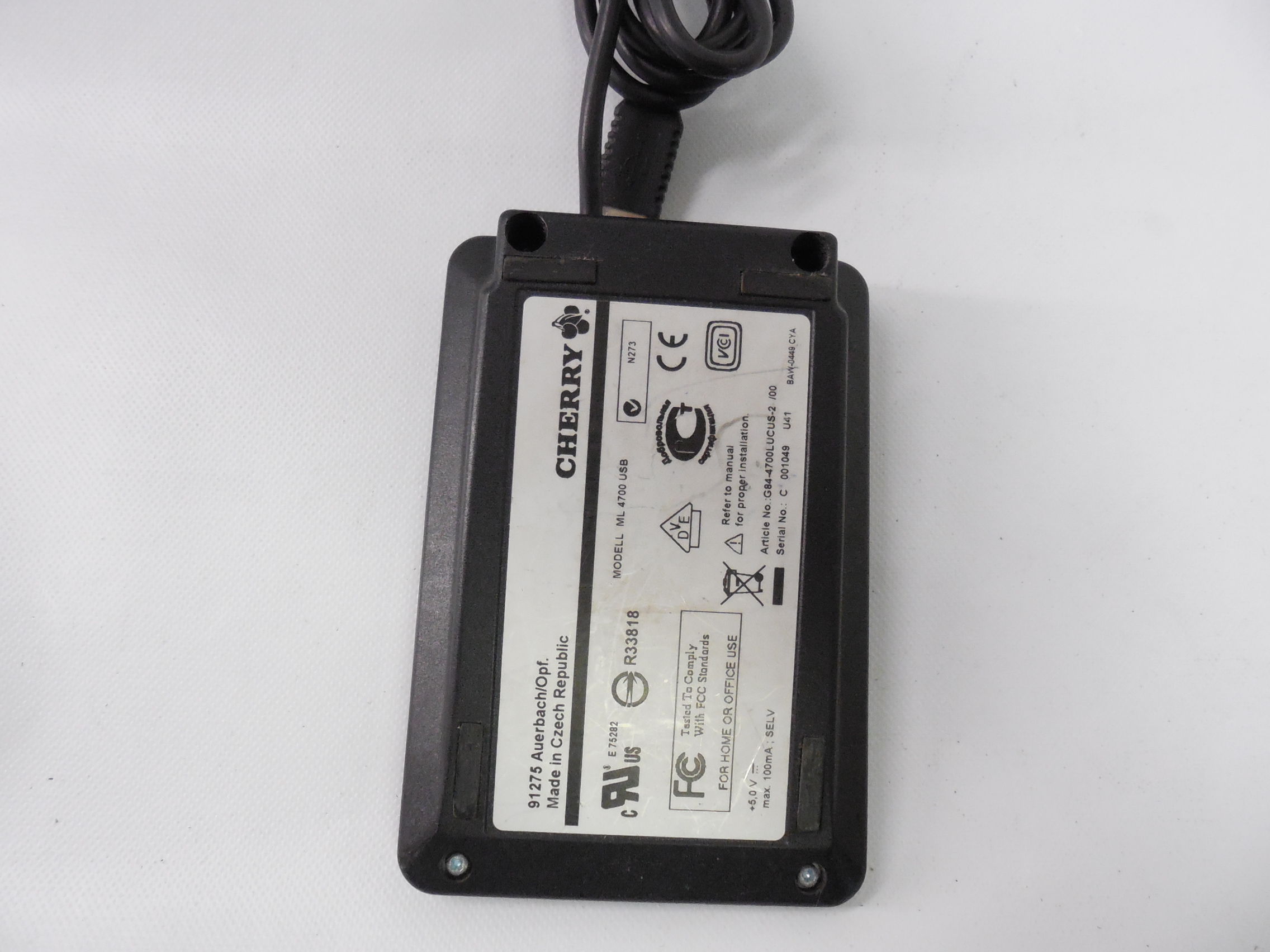 Цифровая клавиатура Cherry ML 4700 USB (Черная) - Pic n 255845