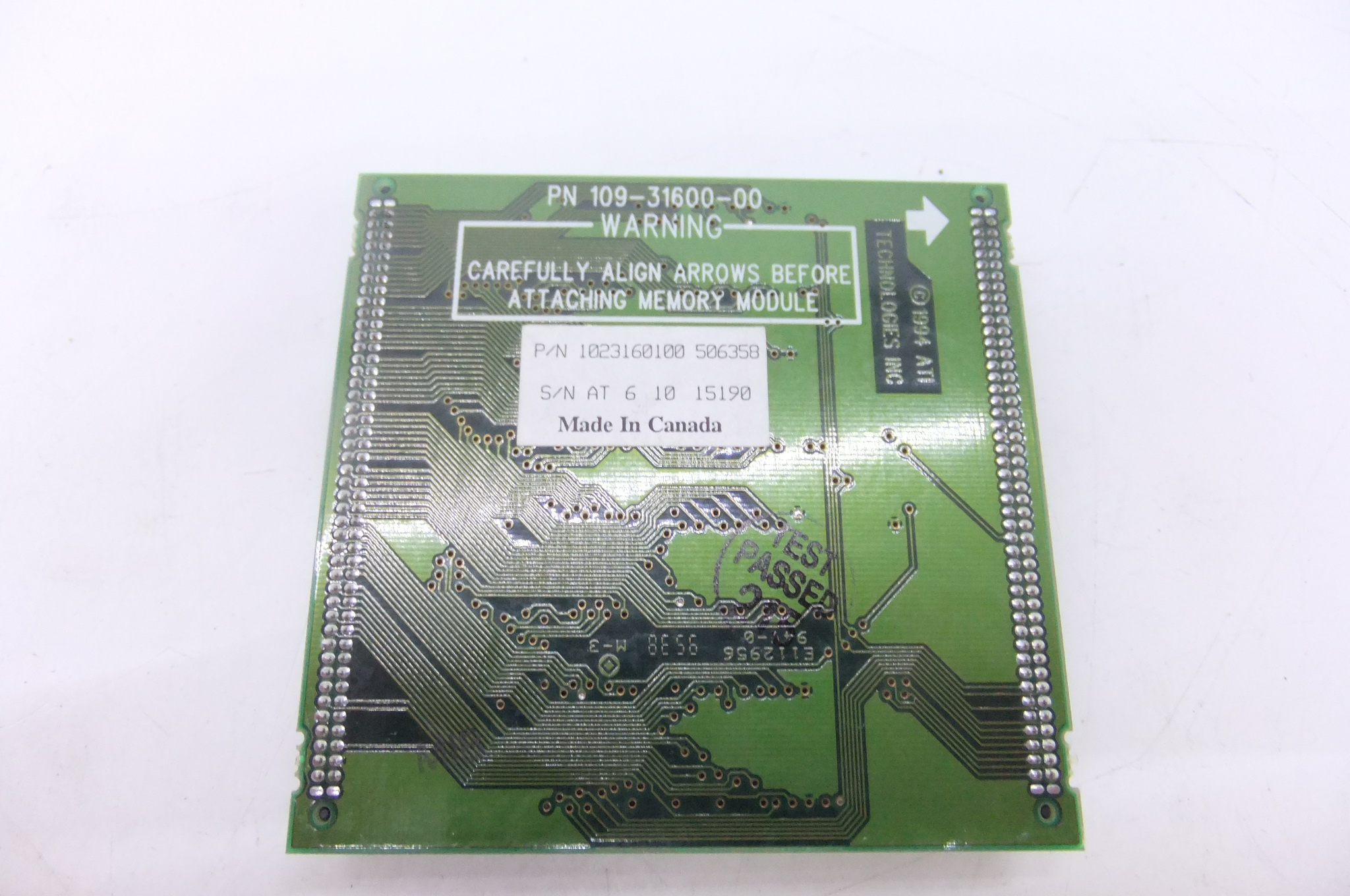 Модуль апгрейда пямяти 2Mb /P/N: 109-31600-00 - Pic n 115743