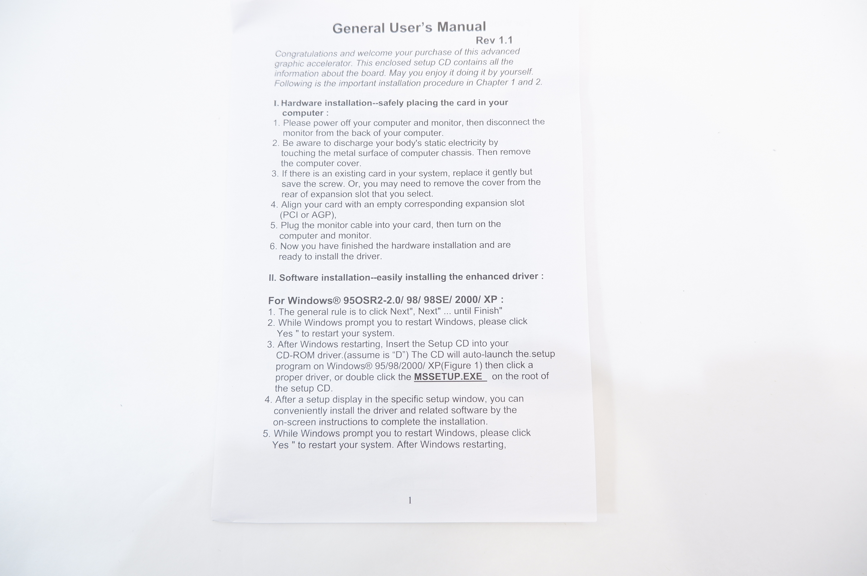 Видеокарта AGP 8Mb S3 Savage 4 ASVGB1-8M - Pic n 38840