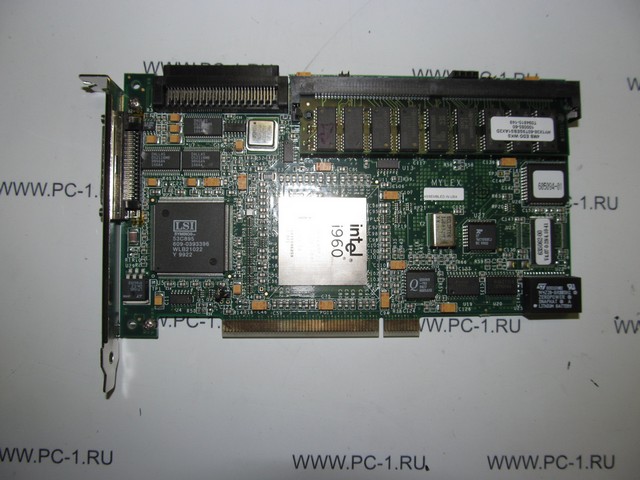 Контроллер PCI SCSI AcceleRAID 150 Ultra2 SCSI to PCI RAID Controller / 4МБ кэш/ p/n 772173-00 / Intel i960RP RISC 33MHz / один канал Ultra2 SCSI LVD / RAID уровни: 0, 1, 0+1, 3, 5,10, 30, 50, JBOD /