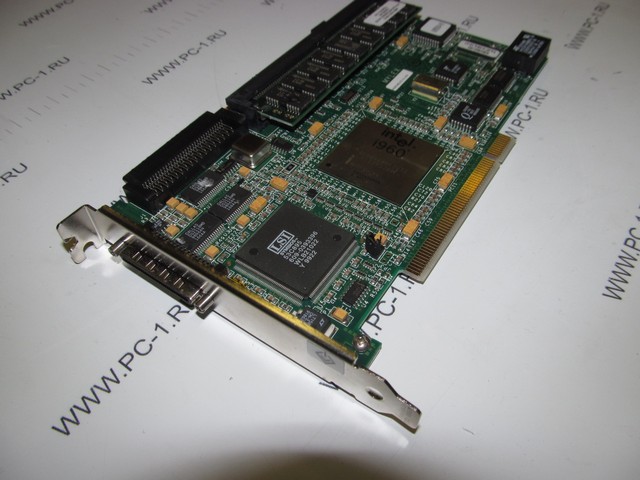 Контроллер PCI SCSI AcceleRAID 150 Ultra2 SCSI to PCI RAID Controller / 4МБ кэш/ p/n 772173-00 / Intel i960RP RISC 33MHz / один канал Ultra2 SCSI LVD / RAID уровни: 0, 1, 0+1, 3, 5,10, 30, 50, JBOD /