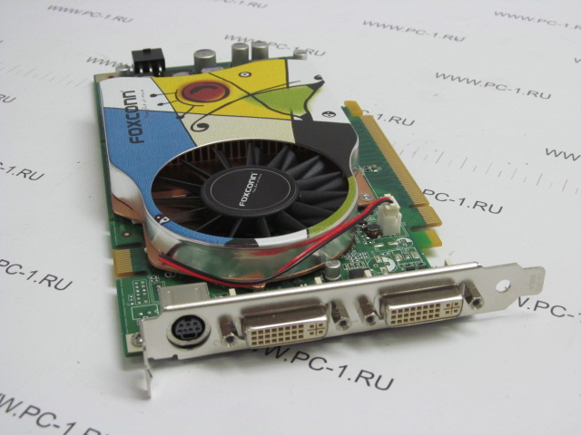 Видеокарта PCI-E Foxconn GeForce 7900 GS OC /256Mb /DDR3 /256bit /Dual-DVI /TV-Out /Питание 6pin /RTL /НОВАЯ