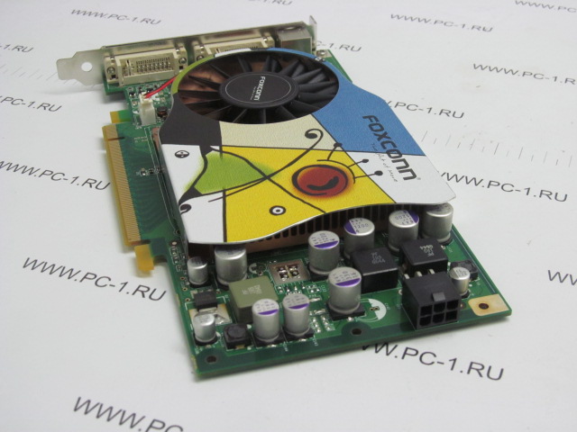 Видеокарта PCI-E Foxconn GeForce 7900 GS OC /256Mb /DDR3 /256bit /Dual-DVI /TV-Out /Питание 6pin /RTL /НОВАЯ