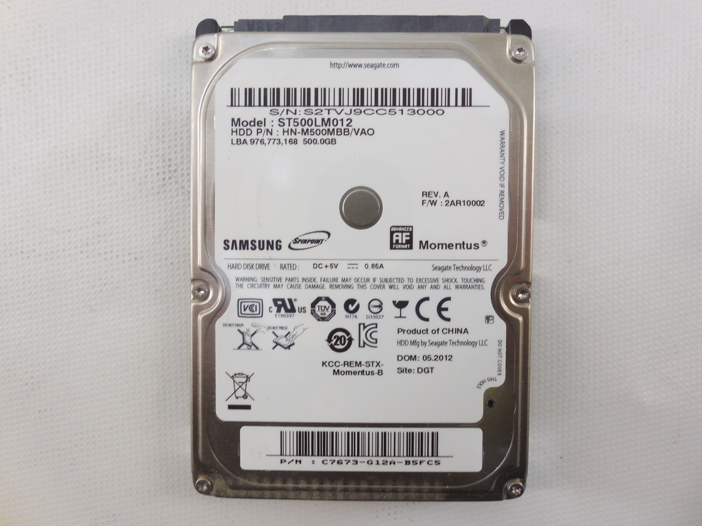 Жесткий диск 2,5" 500Gb Samsung ST500LM012 - Pic n 256906