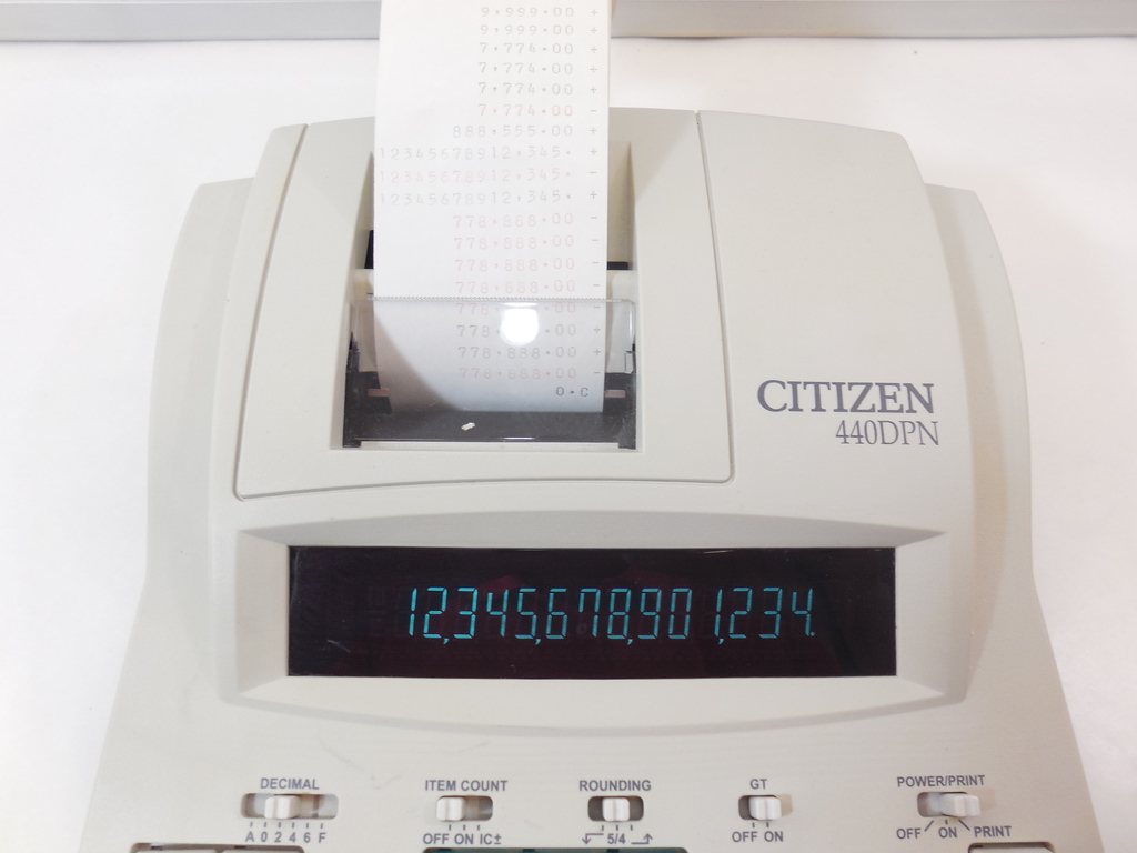 Калькулятор с функцией печати CITIZEN 440DPN - Pic n 273880
