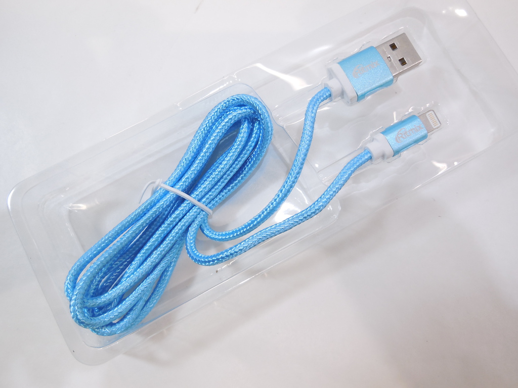 Кабель USB Am — Lightning синий — 1,5 метра - Pic n 278074