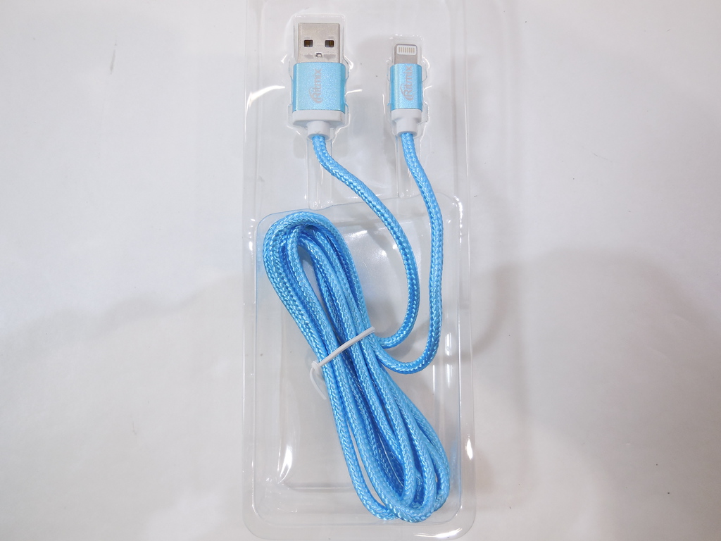 Кабель USB Am — Lightning синий — 1,5 метра - Pic n 278074