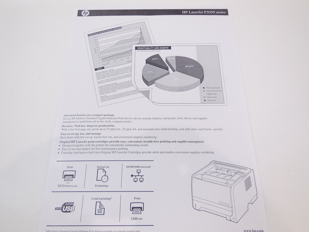 Принтер лазерный HP LaserJet P2055dn - Pic n 280132
