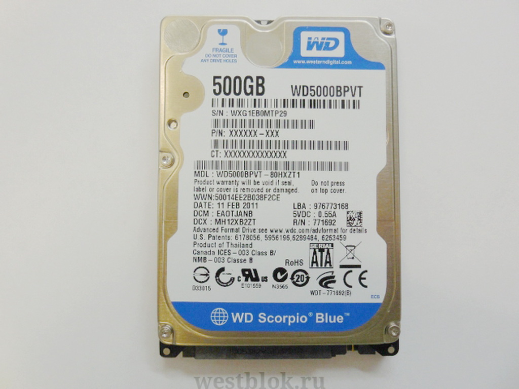 Жесткий диск SATA 2.5" 500Gb WD  - Pic n 60908