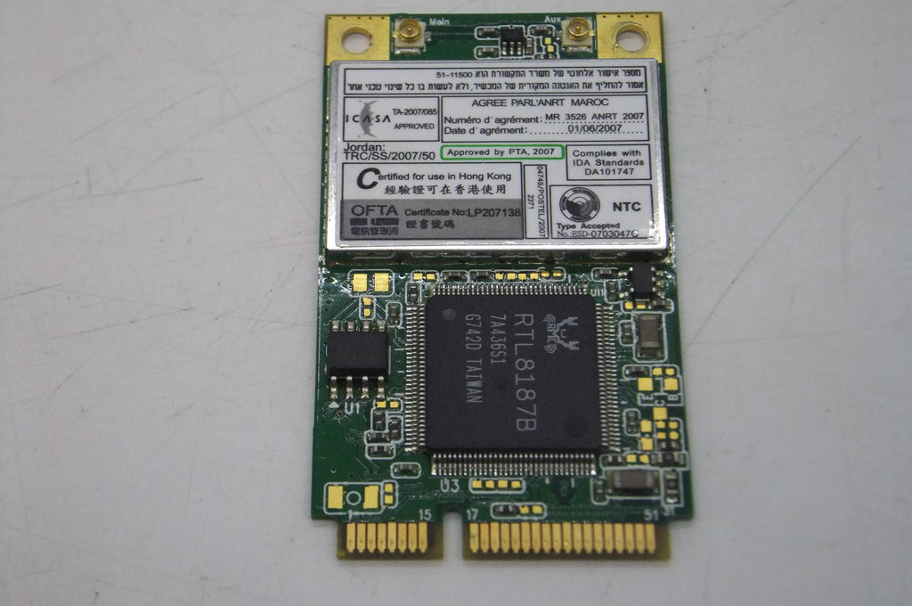 Модуль Wi-Fi mini PCI-E Realtek RTL8187B - Pic n 122984