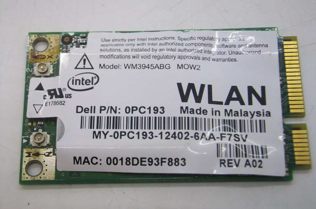 Модуль Wi-Fi mini PCI-E Intel WM3945ABG MOW2 - Pic n 123024