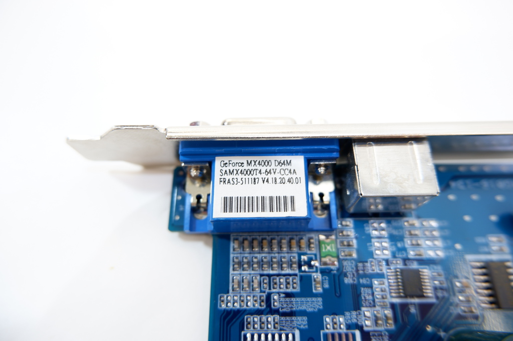 Видеокарта AGP 4X 64MB GeForce MX4000 D64M - Pic n 252052