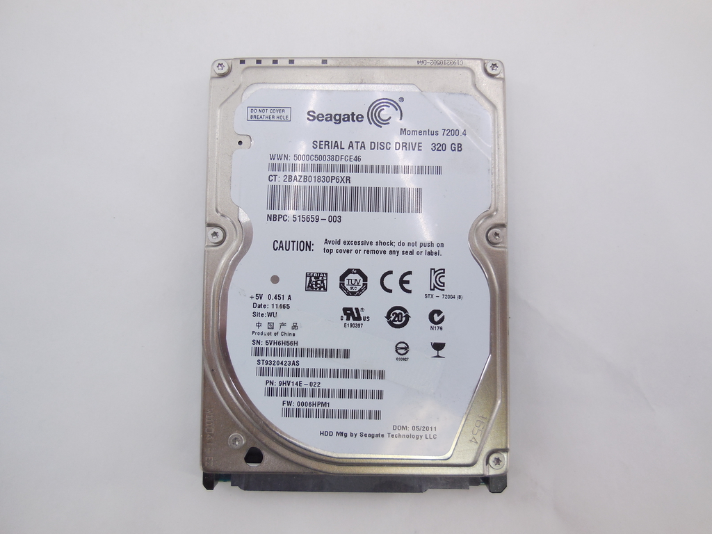 Жесткий диск 2.5" HDD SATA 320Gb Seagate - Pic n 263821