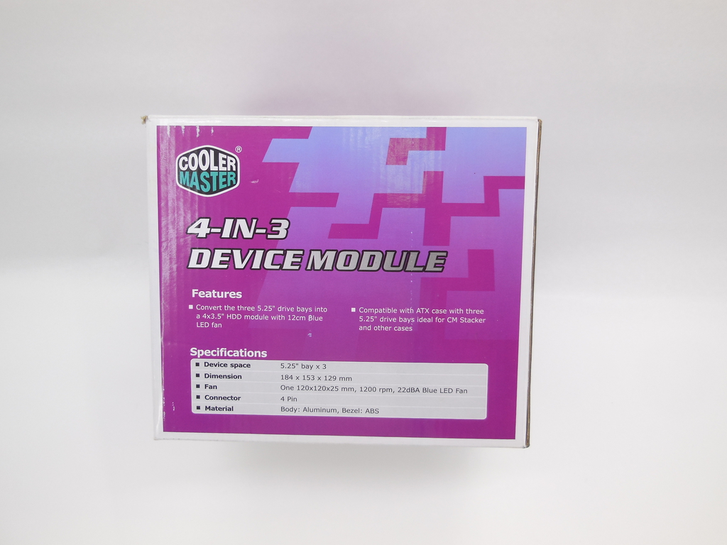 Корзина для установки 3.5" в отсек 5.25" Cooler Master 4-in-3 Device Module (STB-3T4-E3-GP) - Pic n 309125