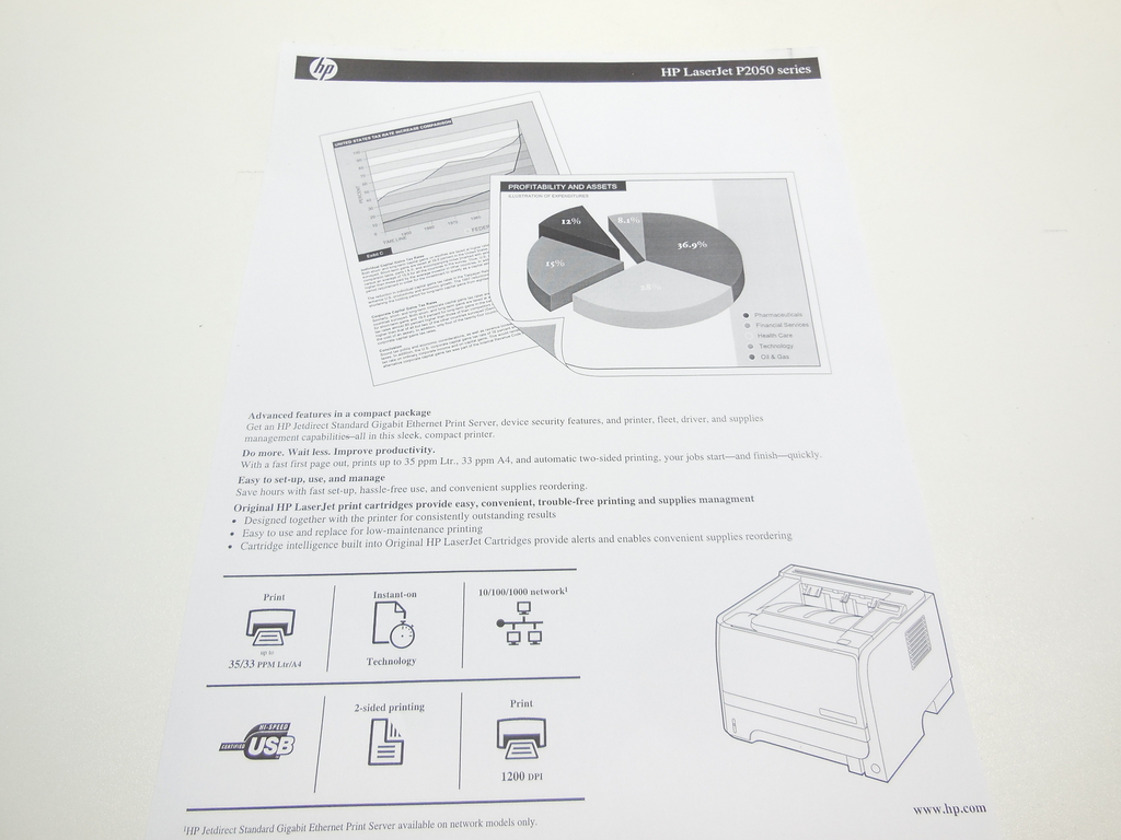 Принтер лазерный HP LaserJet P2055dn НОВЫЙ картридж &lt;br /&gt;Пробег: 154.586 стр. - Pic n 298603