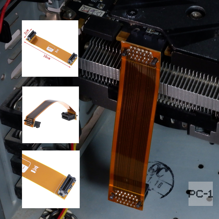 8см. Шлейф объединения видеокарт SLI гибкий Мост ASUS NVIDIA Bridge 26pin. Золотистый. - Pic n 42334