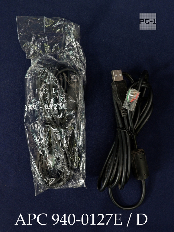 Оригинал Кабель APC 940-0127E / D USB to RJ45 интерфейсный для управления UPS, для источников бесперебойного питания APC BACK-UPS CS - Pic n 42305