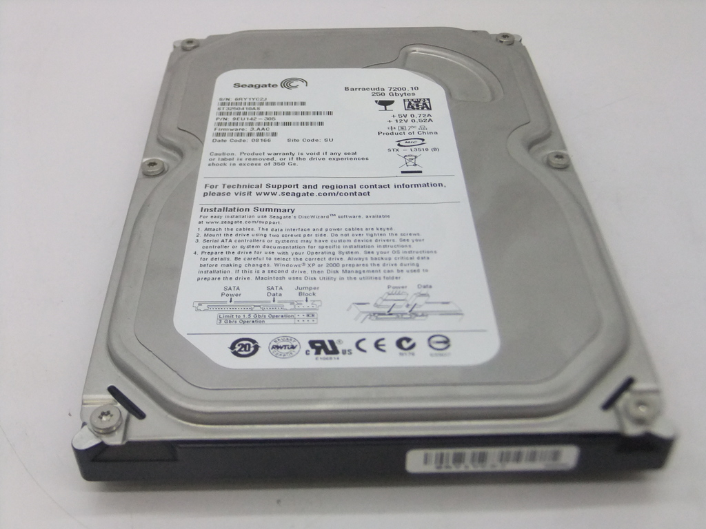 Жесткий диск HDD SATA 250Gb Seagate - Pic n 89528