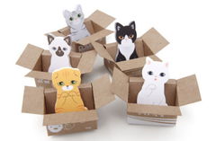 Стикеры для скрапбукинга Котёнок в коробке