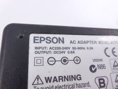 Блок питания AC/DC Epson Output: DC 24v, 800mA - Pic n 262844