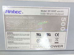 Блок питания ATX 500W Antec SP-500P, 24+4(8)+6pin - Pic n 264533