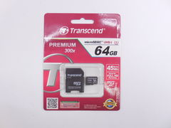 Карта памяти microSDXC 64Gb Transcend Premium 300X - Pic n 266112