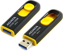 Флешка USB 3.0, 32Гб — ADATA черно жёлтая