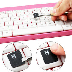 Стикеры для клавиатуры, ноутбука RUS White