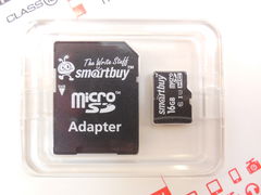 Карта памяти Smartbuy MicroSDHC 16GB - Pic n 275936