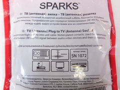 Кабель SPARKS ТВ (антенная) вилка — ТВ (антенная) - Pic n 276737