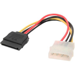 Переходник питания 4pin Molex — SATA для подключения питания от БП ПК жестких дисков SSD / HDD Molex 4pin — SATA 15pin