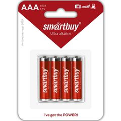 Батарейка AAA Smartbuy LR03 в блистере 4шт