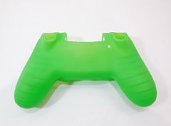 Силиконовый защитный чехол на геймпад PS4 Зелёный - Pic n 278204