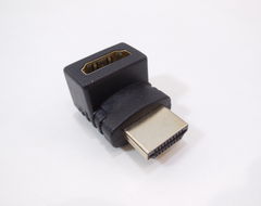 Угловой адаптер UP HDMI to HDMI угловой поворот 270 градусов ВВЕРХ переходник штекер-гнездо HDMI A вилка — HDMI A розетка для установки аппаратуры б