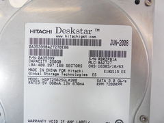 Жесткий диск 3.5 HDD SATA 250Gb Hitachi  - Pic n 279086