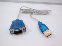 Кабель конвертер USB AM — COM9M, подключить с RS-232 к порту USB. 