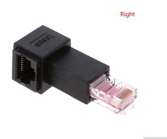 Качество! Угловой адаптер RJ45 для LAN категории CAT6 поворот Right вправо. Нужен когда оборудование стоит близко к стене. Male to Female Lan Ethernet