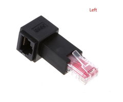Качество! Угловой адаптер RJ45 для LAN категории CAT6 поворот Left влево. Нужен когда оборудование стоит близко к стене. Male to Female Lan Ethernet N