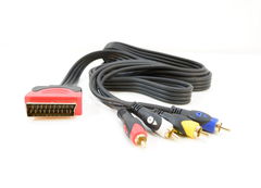 Аудио-видео кабель SCART на 4 x RCA 2 метра - Pic n 281005