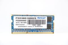 Оперативная память SODIMM DDR3 8GB Patriot
