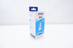 Чернила для принтера Epson 664 C13T66424A голубой