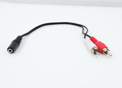 Аудио кабель mini jack гнездо стерео 3,5мм 2xRCA - Pic n 125135