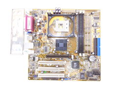 Материнская плата Socket 478 ASUS P4SP-MX SiS 651, 2xDDR, AGP, 3xPCI, 2xIDE, 20+4pin, LPT, VGA, 4xUSB, LAN, mATX,Рамка задних портов
