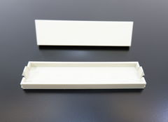 Заглушка для корпуса ПК 3,5" Белая. Планка пластмассовая на переднюю панель 3.5 дюйма компьютера, универсальная