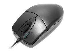 A4-Tech 2X Click Optical Mouse <OP-620D-Black> (RTL) USB  4but+Roll