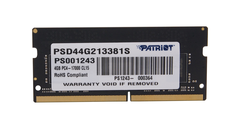 Оперативная память SODIMM DDR4 4GB Patriot