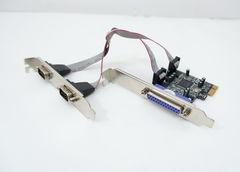 Контроллер PCI-E x1 ST Lab DELOCK PI4009922X2A Мультикарта (контроллер COM/LPT) PCI Express X1 порты 1X LPT port + 2Com porta RS-232