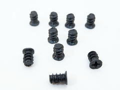 10шт. Черный Винт саморез для вентилятора в ПК M5x8mm. Винты для корпусных вентиляторов компьютера, сервера. Качество. Не Ржавеют!