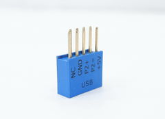 Q Connector Удлинитель контактов front usb panel для подключения к USB фронт панели материнской платы к F_PANEL