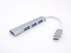 Type-C USB-хаб USB-C to 4xUSB 3.0 Gray
